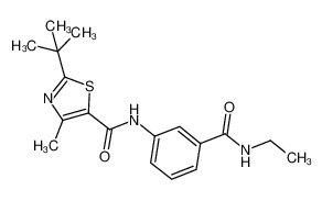 2-(tert-butyl)-N-(3-(ethylcarbamoyl)phenyl)-4-methylthiazole-5-carboxamide CAS:682756-80-5 manufacturer & supplier