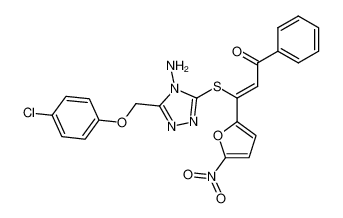 (Z)-3-[4-Amino-5-(4-chloro-phenoxymethyl)-4H-[1,2,4]triazol-3-ylsulfanyl]-3-(5-nitro-furan-2-yl)-1-phenyl-propenone CAS:682769-39-7 manufacturer & supplier