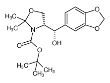 tert-butyl (R)-4-((S)-benzo[d][1,3]dioxol-5-yl(hydroxy)methyl)-2,2-dimethyloxazolidine-3-carboxylate CAS:682801-36-1 manufacturer & supplier