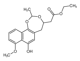 (5-Hydroxy-4-methoxy-10-methyl-7,8-dihydro-9,11-dioxa-cyclohepta[a]naphthalen-8-yl)-acetic acid ethyl ester CAS:68281-02-7 manufacturer & supplier