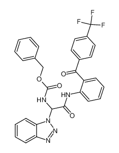 {Benzotriazol-1-yl-[2-(4-trifluoromethyl-benzoyl)-phenylcarbamoyl]-methyl}-carbamic Acid Benzyl Ester CAS:682812-78-8 manufacturer & supplier