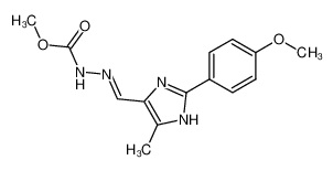 [2-(4-methoxy-phenyl)-5-methyl-1(3)H-imidazol-4-ylmethylene]-hydrazinecarboxylic acid methyl ester CAS:68283-90-9 manufacturer & supplier