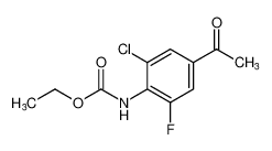 Carbamic acid, (4-acetyl-2-chloro-6-fluorophenyl)-, ethyl ester CAS:68285-00-7 manufacturer & supplier