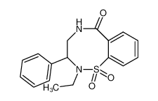 2-ethyl-1,1-dioxo-3-phenyl-2,3,4,5-tetrahydro-1H-1λ6-benzo[g][1,2,5]thiadiazocin-6-one CAS:68287-58-1 manufacturer & supplier