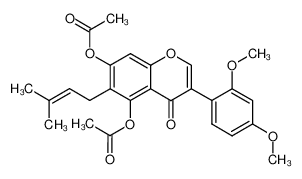 5,7-Diacetoxy-2',4'-dimethoxy-6-C-prenylisoflavon CAS:68293-70-9 manufacturer & supplier