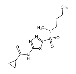 cyclopropanecarboxylic acid 5-(butyl-methyl-sulfamoyl)-[1,3,4]thiadiazol-2-ylamide CAS:68300-53-8 manufacturer & supplier