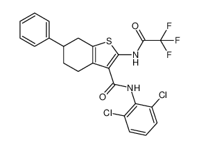 N-(2,6-dichlorophenyl)-6-phenyl-2-(2,2,2-trifluoroacetamido)-4,5,6,7-tetrahydrobenzo[b]thiophene-3-carboxamide CAS:683076-24-6 manufacturer & supplier