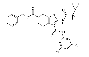 benzyl 3-((3,5-dichlorophenyl)carbamoyl)-2-(2,2,3,3,3-pentafluoropropanamido)-4,7-dihydrothieno[2,3-c]pyridine-6(5H)-carboxylate CAS:683078-16-2 manufacturer & supplier