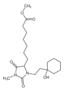 7-{3-[2-(1-hydroxy-cyclohexyl)-ethyl]-1-methyl-2,5-dioxo-imidazolidin-4-yl}-heptanoic acid methyl ester CAS:68312-16-3 manufacturer & supplier