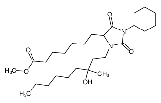 7-[1-cyclohexyl-3-(3-hydroxy-3-methyl-nonyl)-2,5-dioxo-imidazolidin-4-yl]-heptanoic acid methyl ester CAS:68312-34-5 manufacturer & supplier