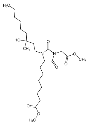 7-[3-(3-hydroxy-3-methyl-nonyl)-1-methoxycarbonylmethyl-2,5-dioxo-imidazolidin-4-yl]-heptanoic acid methyl ester CAS:68312-58-3 manufacturer & supplier