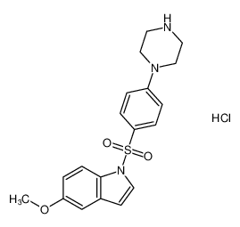 5-methoxy-1-((4-(piperazin-1-yl)phenyl)sulfonyl)-1H-indole hydrochloride CAS:683203-86-3 manufacturer & supplier