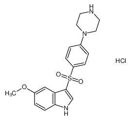 5-methoxy-3-((4-(piperazin-1-yl)phenyl)sulfonyl)-1H-indole hydrochloride CAS:683203-96-5 manufacturer & supplier