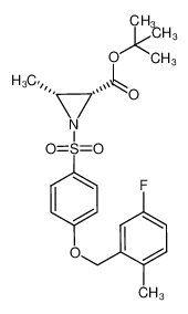 (2R,3R)-1-[4-(5-Fluoro-2-methyl-benzyloxy)-benzenesulfonyl]-3-methyl-aziridine-2-carboxylic acid tert-butyl ester CAS:683204-96-8 manufacturer & supplier