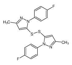 1H-Pyrazole, 5,5'-dithiobis[1-(4-fluorophenyl)-3-methyl- CAS:683208-23-3 manufacturer & supplier