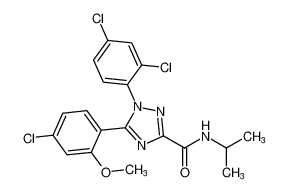 5-(4-chloro-2-methoxyphenyl)-1-(2,4-dichlorophenyl)-N-isopropyl-1H-1,2,4-triazole-3-carboxamide CAS:683208-88-0 manufacturer & supplier