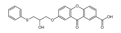 7-(2-hydroxy-3-phenylsulfanyl-propoxy)-9-oxo-xanthene-2-carboxylic acid CAS:68322-49-6 manufacturer & supplier