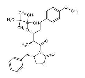 (S)-4-Benzyl-3-[(2S,3R)-3-(tert-butyl-dimethyl-silanyloxy)-5-(4-methoxy-phenyl)-2-methyl-pentanoyl]-oxazolidin-2-one CAS:683226-19-9 manufacturer & supplier