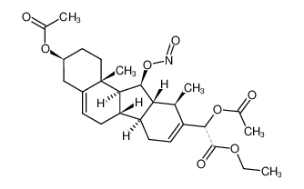 Acetoxy-((3S,6aS,6bS,10R,10aS,11S,11aS,11bR)-3-acetoxy-10,11b-dimethyl-11-nitrosooxy-2,3,4,6,6a,6b,7,10,10a,11,11a,11b-dodecahydro-1H-benzo[a]fluoren-9-yl)-acetic acid ethyl ester CAS:68323-51-3 manufacturer & supplier