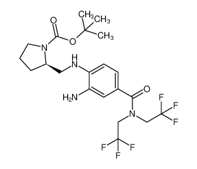 tert-butyl (R)-2-(((2-amino-4-(bis(2,2,2-trifluoroethyl)carbamoyl)phenyl)amino)methyl)pyrrolidine-1-carboxylate CAS:683233-27-4 manufacturer & supplier