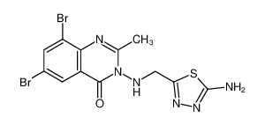 3-[(5-Amino-[1,3,4]thiadiazol-2-ylmethyl)-amino]-6,8-dibromo-2-methyl-3H-quinazolin-4-one CAS:683236-44-4 manufacturer & supplier