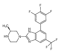 2-[(3S)-3-methylpiperazin-1-yl]-5-(trifluoromethyl)-7-(3,4,5-trifluorophenyl)-1H-benzoimidazole CAS:683241-67-0 manufacturer & supplier