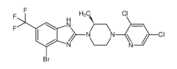 (S)-4-bromo-2-(4-(3,5-dichloropyridin-2-yl)-2-methylpiperazin-1-yl)-6-(trifluoromethyl)-1H-benzo[d]imidazole CAS:683245-16-1 manufacturer & supplier