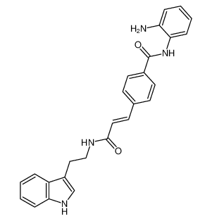 (E)-4-(3-((2-(1H-indol-3-yl)ethyl)amino)-3-oxoprop-1-en-1-yl)-N-(2-aminophenyl)benzamide CAS:683246-26-6 manufacturer & supplier