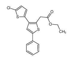 ethyl 2-(5-chloro-5'-phenyl-[2,3'-bithiophen]-2'-yl)acetate CAS:683251-57-2 manufacturer & supplier