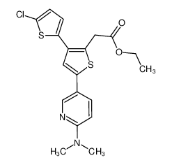 ethyl 2-(5-chloro-5'-(6-(dimethylamino)pyridin-3-yl)-[2,3'-bithiophen]-2'-yl)acetate CAS:683252-12-2 manufacturer & supplier