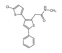 2-(5-chloro-5'-phenyl-[2,3'-bithiophen]-2'-yl)-N-methylacetamide CAS:683252-31-5 manufacturer & supplier