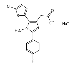 sodium 2-(2-(5-chlorothiophen-2-yl)-5-(4-fluorophenyl)-1-methyl-1H-pyrrol-3-yl)acetate CAS:683252-51-9 manufacturer & supplier