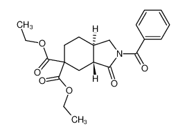 (3aR,7aR)-2-Benzoyl-3-oxo-octahydro-isoindole-5,5-dicarboxylic acid diethyl ester CAS:68327-20-8 manufacturer & supplier