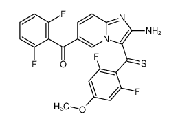 (2-amino-3-(2,6-difluoro-4-methoxyphenylcarbonothioyl)imidazo[1,2-a]pyridin-6-yl)(2,6-difluorophenyl)methanone CAS:683270-73-7 manufacturer & supplier