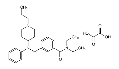 N,N-diethyl-3-((phenyl(1-propylpiperidin-4-yl)amino)methyl)benzamide oxalate CAS:683271-58-1 manufacturer & supplier