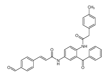 (E)-N-(3-benzoyl-4-(2-(p-tolyl)acetamido)phenyl)-3-(4-formylphenyl)acrylamide CAS:683275-45-8 manufacturer & supplier