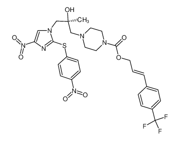 3-(4-trifluoromethylphenyl)-2-propenyl (S)-4-{3-[4-nitro-2-(4-nitrophenylthio)imidazol-1-yl]-2-hydroxy-2-methylpropyl}piperazine-1-carboxylate CAS:683276-74-6 manufacturer & supplier