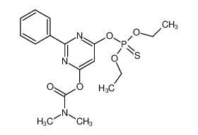 Dimethyl-carbamic acid 6-(diethoxy-thiophosphoryloxy)-2-phenyl-pyrimidin-4-yl ester CAS:68358-22-5 manufacturer & supplier