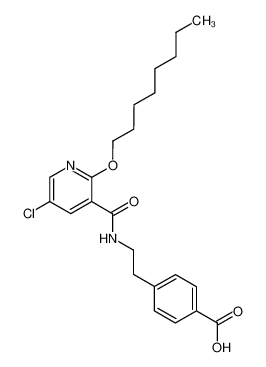 4-{2-[(5-Chloro-2-octyloxy-pyridine-3-carbonyl)-amino]-ethyl}-benzoic acid CAS:68359-19-3 manufacturer & supplier