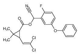 3-(2,2-Dichloro-vinyl)-2,2-dimethyl-cyclopropanecarboxylic acid cyano-(2-fluoro-5-phenoxy-phenyl)-methyl ester CAS:68359-34-2 manufacturer & supplier