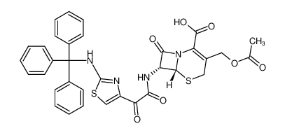 7[(2-Triphenylmethylamino-thiazol-4-yl)-glyoxylamido]-cephalosporanic acid CAS:68363-45-1 manufacturer & supplier