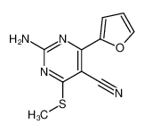 2-amino-4-furan-2-yl-6-methylsulfanyl-pyrimidine-5-carbonitrile CAS:68364-49-8 manufacturer & supplier