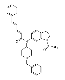 (2E,4E)-N-(1-acetylindolin-6-yl)-N-(1-benzylpiperidin-4-yl)-5-phenylpenta-2,4-dienamide CAS:683746-32-9 manufacturer & supplier