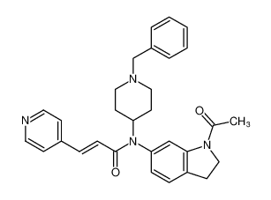 (E)-N-(1-acetylindolin-6-yl)-N-(1-benzylpiperidin-4-yl)-3-(pyridin-4-yl)acrylamide CAS:683746-37-4 manufacturer & supplier