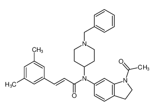 (E)-N-(1-acetylindolin-6-yl)-N-(1-benzylpiperidin-4-yl)-3-(3,5-dimethylphenyl)acrylamide CAS:683746-52-3 manufacturer & supplier