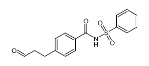 Benzamide, 4-(3-oxopropyl)-N-(phenylsulfonyl)- CAS:683746-85-2 manufacturer & supplier