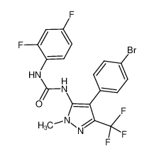 1-(4-(4-bromophenyl)-1-methyl-3-(trifluoromethyl)-1H-pyrazol-5-yl)-3-(2,4-difluorophenyl)urea CAS:683747-89-9 manufacturer & supplier