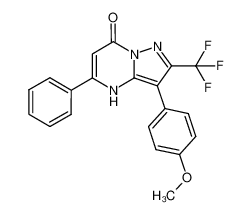 3-(4-methoxyphenyl)-5-phenyl-2-(trifluoromethyl)pyrazolo[1,5-a]pyrimidin-7(4H)-one CAS:683747-94-6 manufacturer & supplier