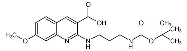 2-((3-((tert-butoxycarbonyl)amino)propyl)amino)-7-methoxyquinoline-3-carboxylic acid CAS:683749-55-5 manufacturer & supplier