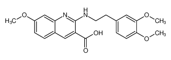 2-((3,4-dimethoxyphenethyl)amino)-7-methoxyquinoline-3-carboxylic acid CAS:683749-87-3 manufacturer & supplier